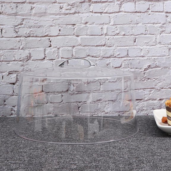 ELAYARD Clear PC Dish Cover Lid, 1 Piece for Western Dishes, Cakes, and Dessert Storage