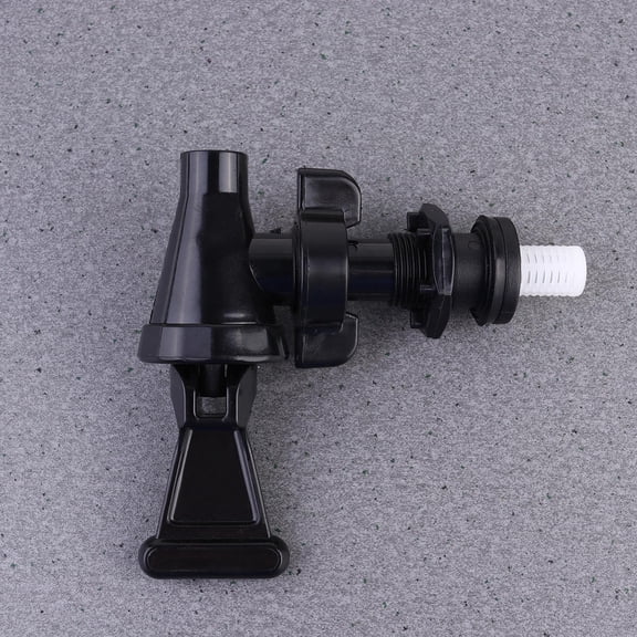 ELAYARD 1Pc Water Faucet for Dispenser Barrel Tap Durable Black Plastic Stopcock
