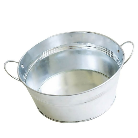 ELAYARD Iron Bucket for Gardening Storage Durable Double Handle Pail