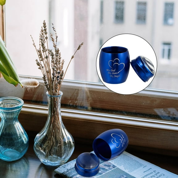 ELAYARD 1Pcs Human Ashes Keepsake Cinerary Urn Stainless Steel Ash Casket