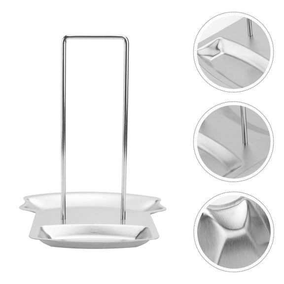 ELAYARD Stainless Steel Kitchen Pot Lid Holder Organizer, Cooking Accessory, 1 Piece for Countertop Storage