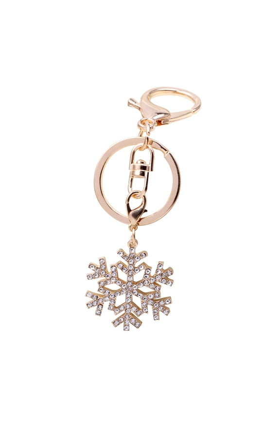 1Pcs Snowflake Keyring Pendant for Holiday Celebration