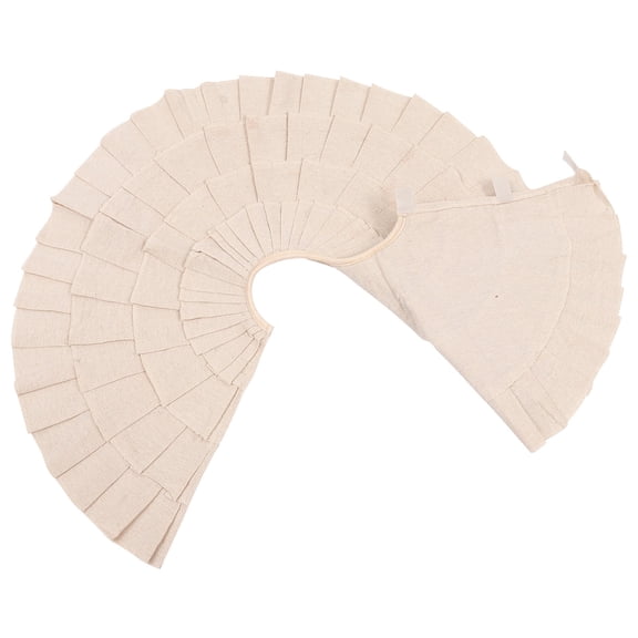 ELAYARD Ivory Holiday Tree Skirt Mat for Christmas Tree Decoration Adds Elegant Festive Atmosphere