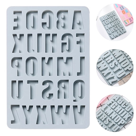 ELAYARD Non-Stick Silicone Alphabet Baking Mold for Elegant Cake Decorating, 1 Piece