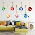 thumbnail image 1 of ELAYARD 1Set Assorted Color Christmas Glass Stickers PVC Self Adhesive Wall Decals, 1 of 8