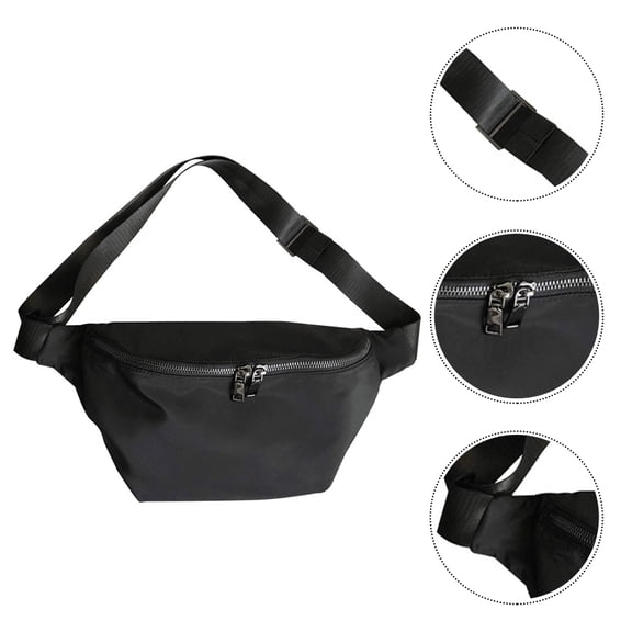 ELAYARD Black Oxford Cloth Shoulder Messenger Bag, Large Capacity Crossbody Bag for Daily Use and Travel