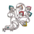 thumbnail image 1 of ELAYARD Peacock Brooch Multicolor Rhinestone Zinc Alloy Elegant Party Accessory, 1 of 6