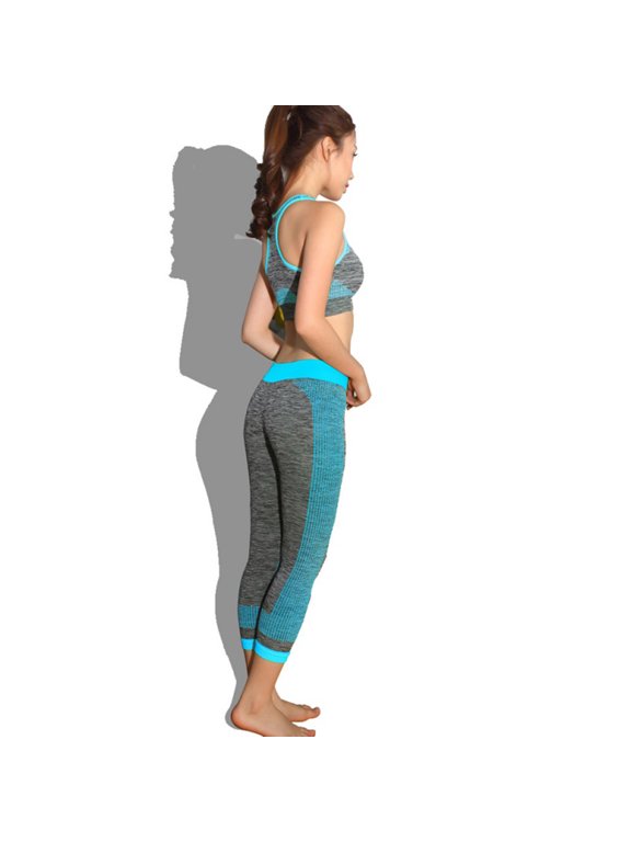 Women's Breathable Racerback Legging Set with Premium Polyester Fabric for Workout and Exercise
