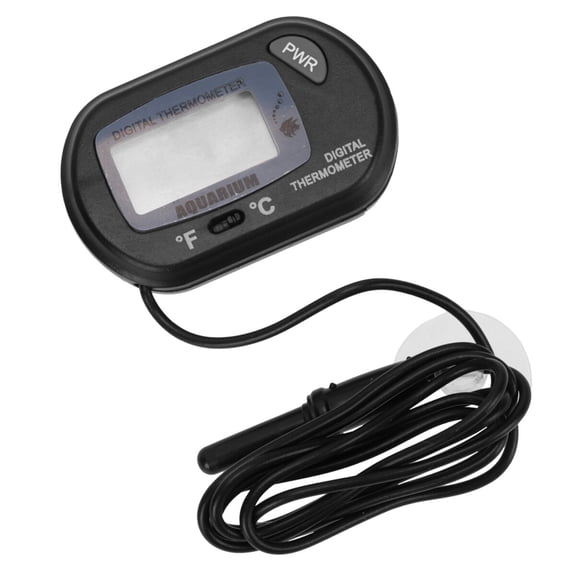 ELAYARD Black Fish Tank Digital Thermometer High Accuracy Easy to Use