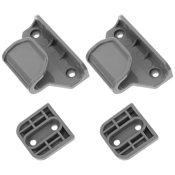 ELAYARD Grey Plastic Mounting Brackets for Home Barrier 1 Set