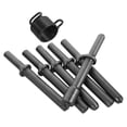 thumbnail image 1 of ELAYARD 1Set Pneumatic Air Hammer Bit Set Grey with Solid and Semi Hollow Rivet Heads Smoothing Chisel Drift Punch, 1 of 6