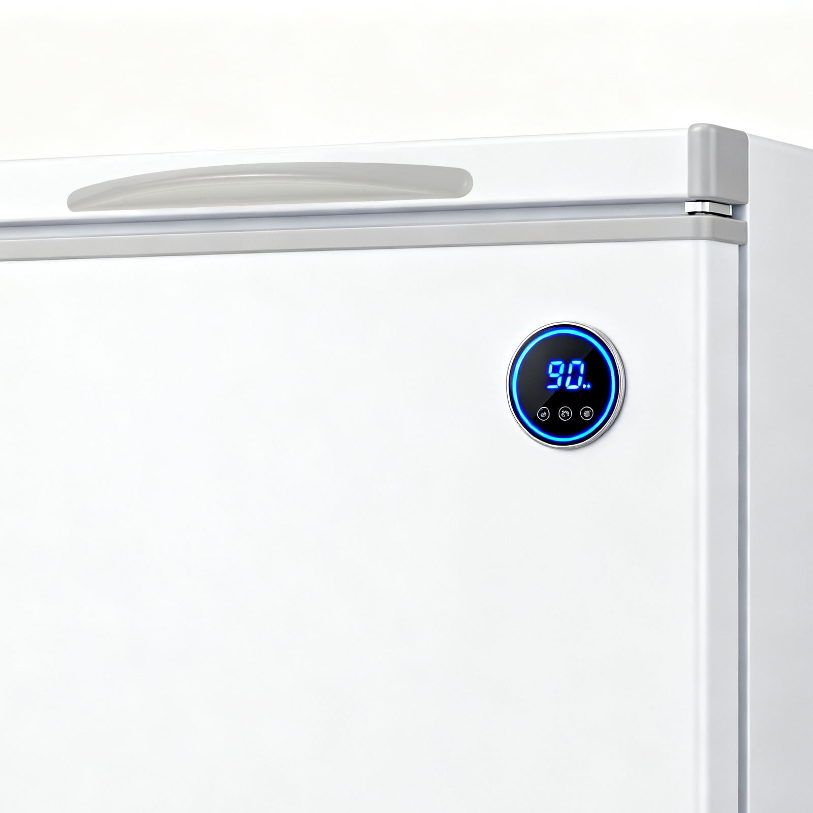 ELAYARD 1Set White Plastic Fridge Handle Replacement Durable Ergonomic Grip for Freezer and Refrigerator Doors