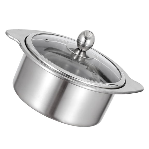 ELAYARD Kitchen Hot Pot Pot Stainless Steel Divided Pan for Family and Small Parties
