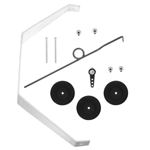 ELAYARD RC Plane Landing Gear Set with Plated Steel Wire Shock Absorbing Wheels for Fixed Wing Aircraft Replacement