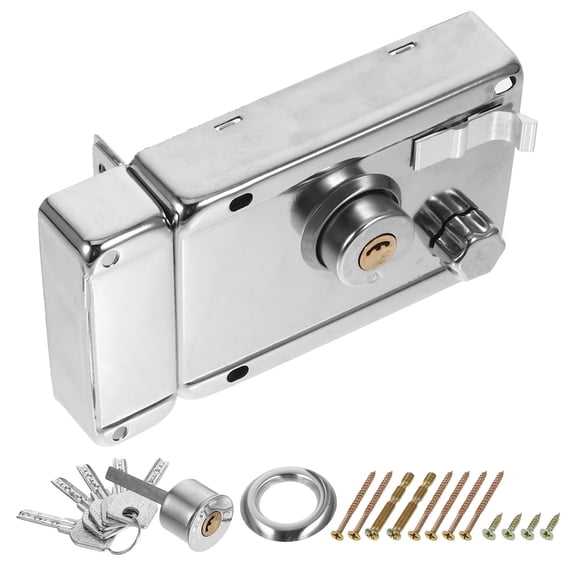 ELAYARD 1Set Stainless Steel Front Door Lock with Deadbolt Easy Installation