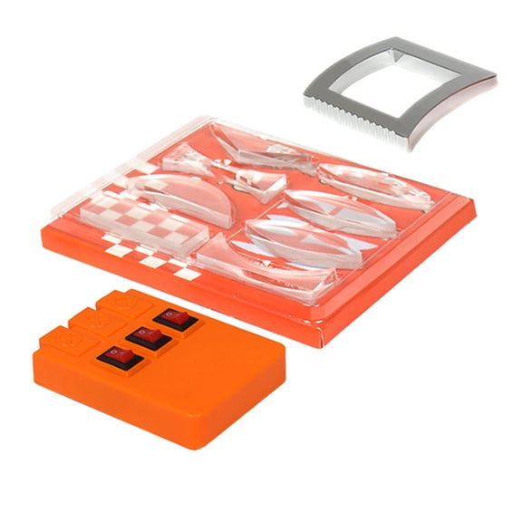 ELAYARD 1Set Physics Optics Experiment Kit with Prism Lens and Light Refraction Apparatus