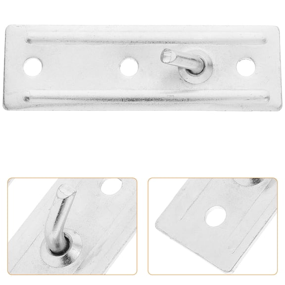 ELAYARD Plated Silver Iron Electric Water Heater Bracket, Anti-Slip Wall Mount, Home Use 1Set