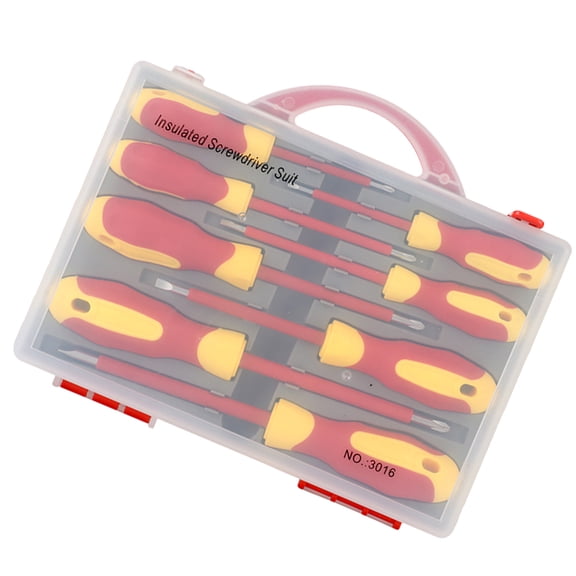 ELAYARD 1Set Portable Insulated Screw Driver Kit Durable Chrome Vanadium Steel Hand Tools