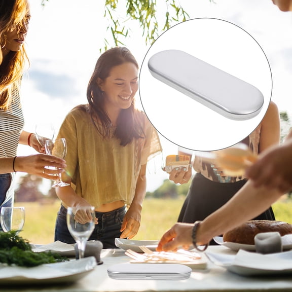 ELAYARD Multi Functional Silver Cutlery Case Scratch Resistant Utensil Storage Box