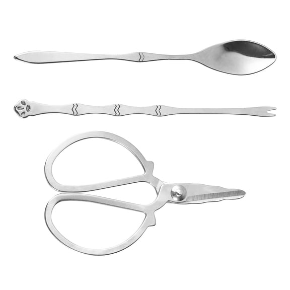 ELAYARD 1Set Crab Eating Tool Set Stainless Steel Seafood Scissor Crab Pliers with Storage Bag