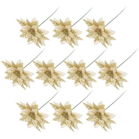 ELAYARD 1Set Xmas Themed Golden Hanging Decorations with Clips for Christmas Tree Ornaments and Party Props