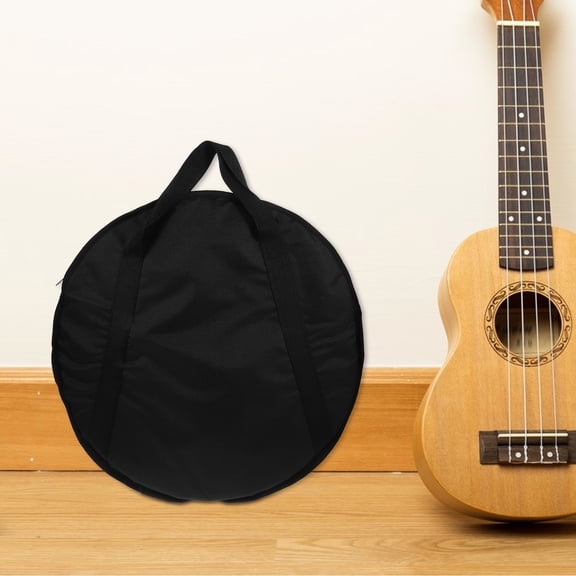 ELAYARD Black Oxford Cymbal Bag with Padded and Carrying Case for Secure Storage and Easy Transport