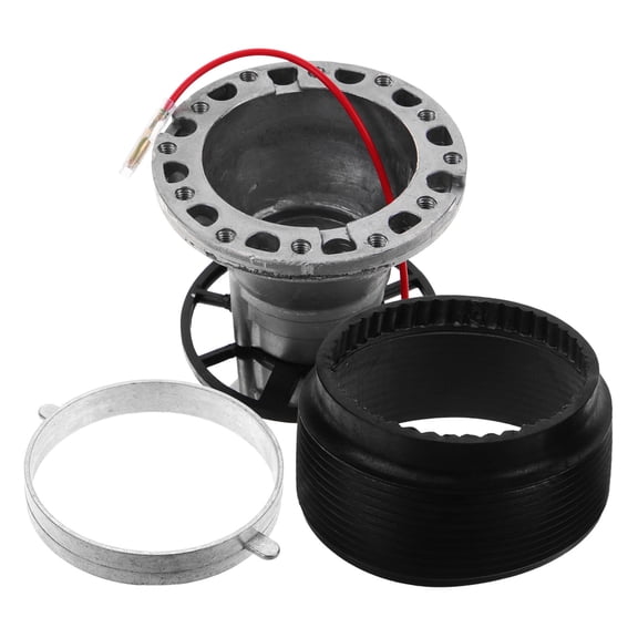 ELAYARD Quick Release Steering Wheel Hub Adapter Set - Metal with Rubber Grip, Easy Installation for Car Racing