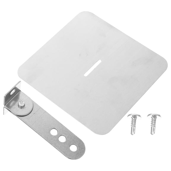 ELAYARD 1Set Refrigerator Door Latch Safety Lock Stainless Steel Easy Installation for Kitchen Freezer
