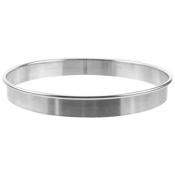 ELAYARD 1Pcs Pizza Saucing Ring Round Stainless Steel Kitchen Tool for Family Gathering