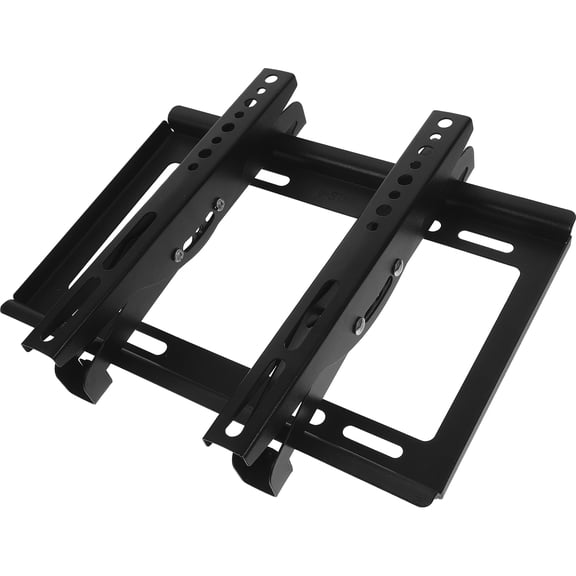 ELAYARD 1Set Space Saving Black TV Wall Mount Bracket with Wide Compatibility and Tilt Adjustment