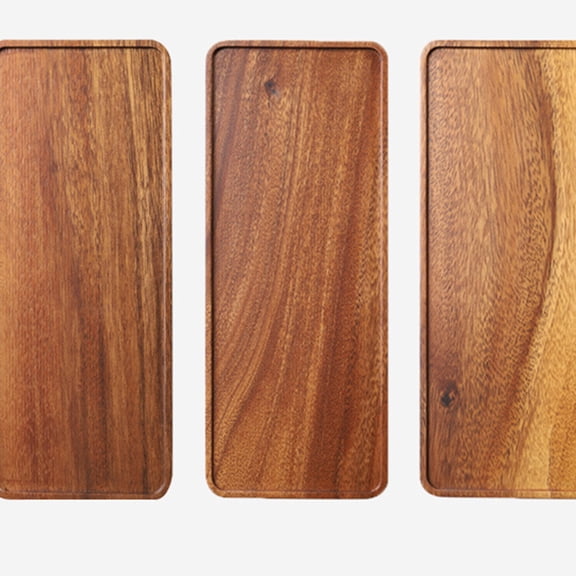 ELAYARD Display Tray Light Brown Wooden Decorative Tray for Home Decoration 1Set