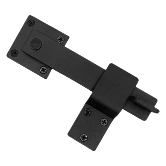 ELAYARD 1Set Black Sliding Door Lock Barn Door Latch with Durable Iron Bar for Garden Gates