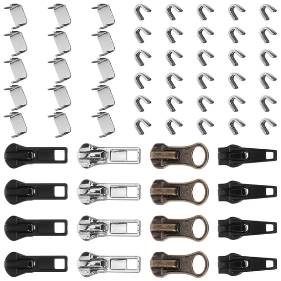 ELAYARD Metal Zipper Puller Replacement Kit for Jackets, Backpacks, Sportswear - , Easy to Install, 1 Set Included