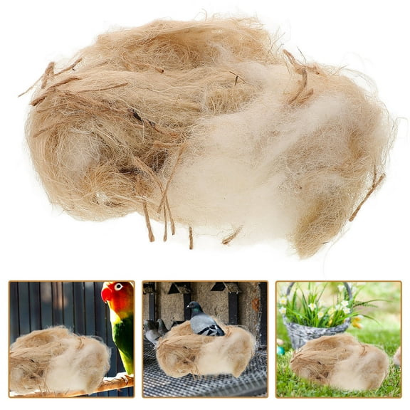 ELAYARD 2Packs Natural Bird Nesting Material Light Yellow Dry and Warm for Indoor Outdoor Bird Nests