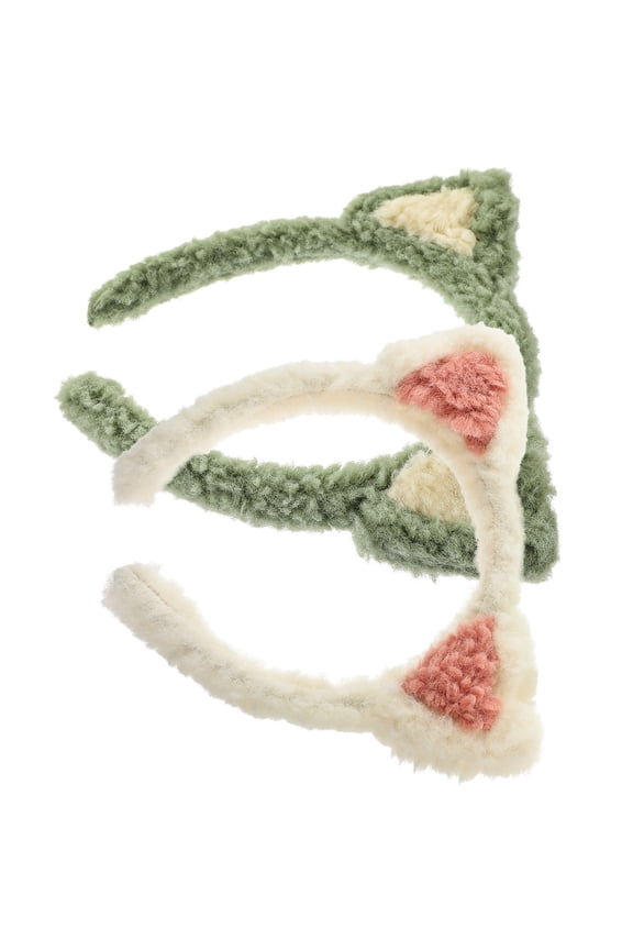 Comfortable Cat Ear Headband Assorted Color for Spa and Makeup
