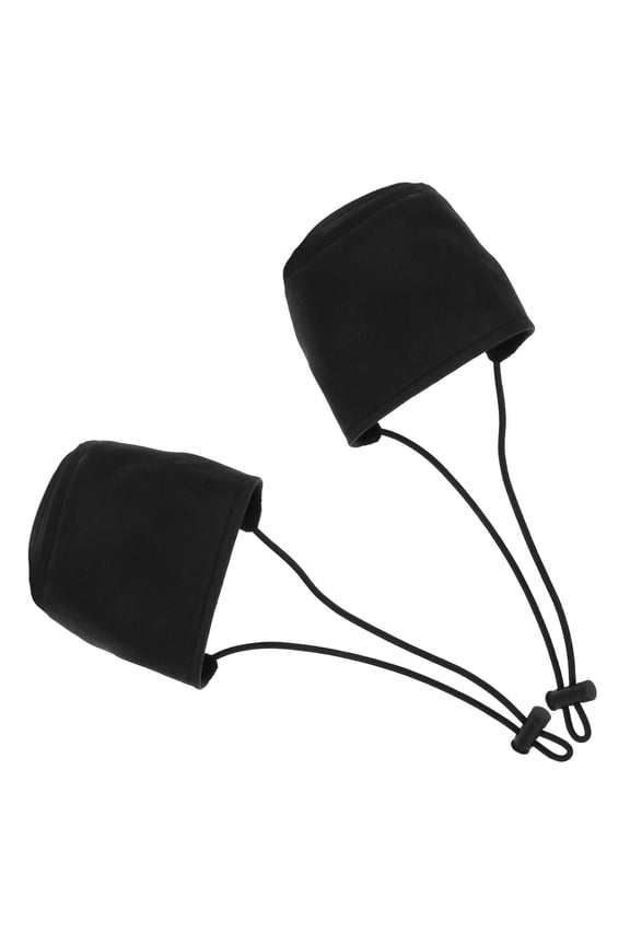 2-Pack Black Heel Protectors for Shoes, Washable Heel Caps for Driving, Walking, and Everyday Use