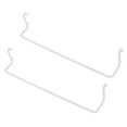 thumbnail image 1 of ELAYARD 2Pcs White Stainless Steel Pegboard Paper Towel Holders Simple Clip on Installation, 1 of 7
