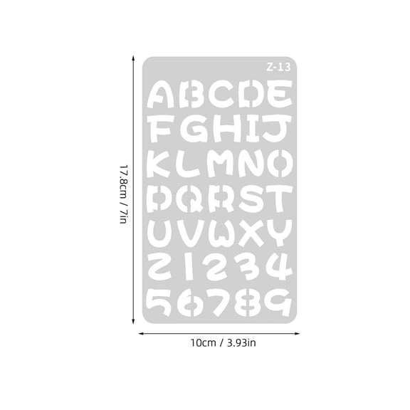 ELAYARD 2 Sets White Plastic Alphabet Stencils for Crafts, Painting, Scrapbooking, and Art Projects