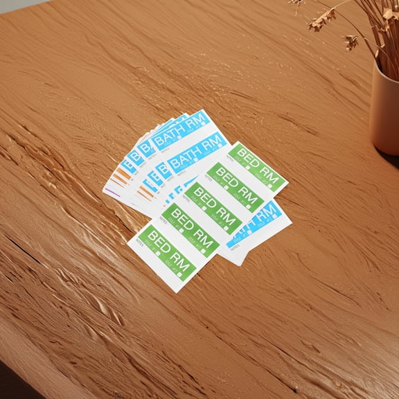 ELAYARD Assorted Color Moving Labels for Boxes Self Adhesive Fragile Stickers with Room Names