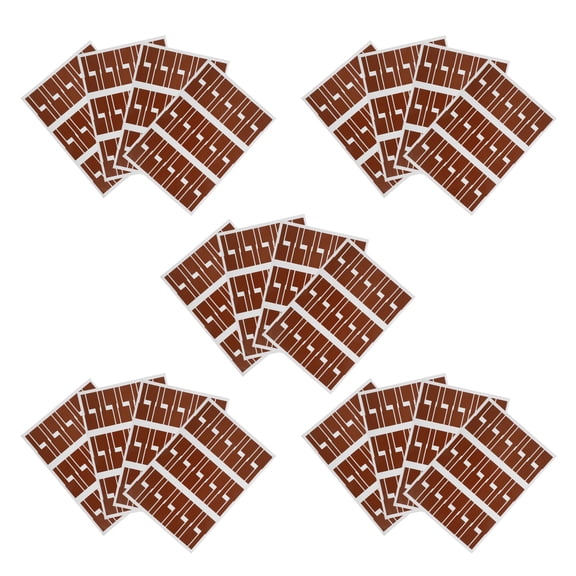 ELAYARD 30Pcs Brown Self Adhesive Cable Tags with High Strength Adhesive for Wire Use