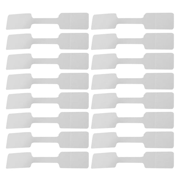 ELAYARD 200Pack Jewelry Label White PVC Sticker for Price Writing and Management