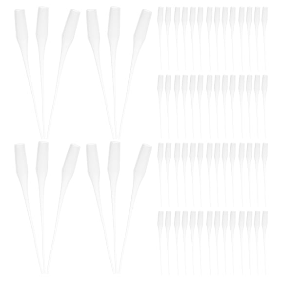 ELAYARD 200Pcs Plastic Precision Glue Bottle Nozzle Tips Transparent for Accurate Adhesive Dispensing