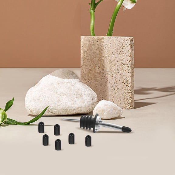 ELAYARD 200Pcs Plastic Bottle Spout Caps Pourer Covers for Oil, Wine, Liquor Bottles, Bar Accessories