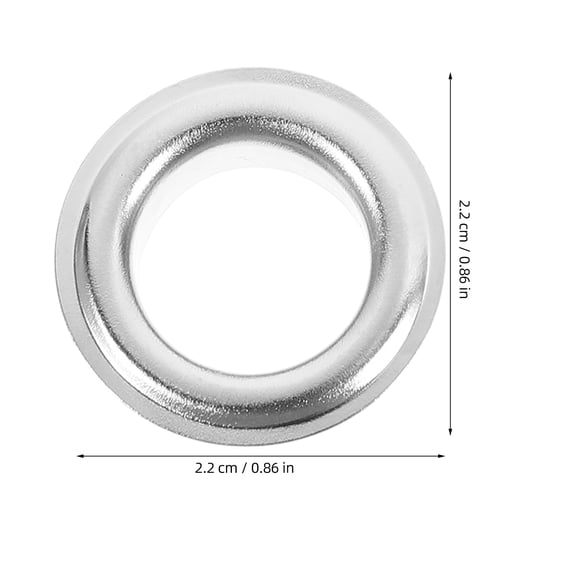 ELAYARD 200Pcs Round Iron Alloy Grommets Eyelets for Shoes Tents and Fabrics with Reinforcement and Fastening