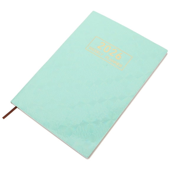 ELAYARD 2026 Business Planner A5 Light Green Monthly Calendar Organizer for Students and Professionals 1 Set