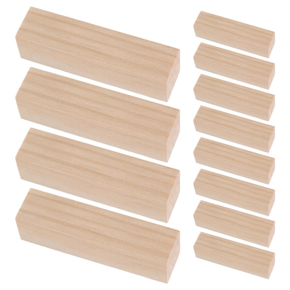 ELAYARD Pine Wood Blocks Natural Grain Versatile Use for Home Crafts 20Pcs