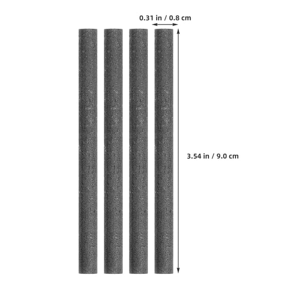ELAYARD 20Pcs Carbon Rods Graphite Electrodes for Industrial Steel Nonferrous Metal Applications