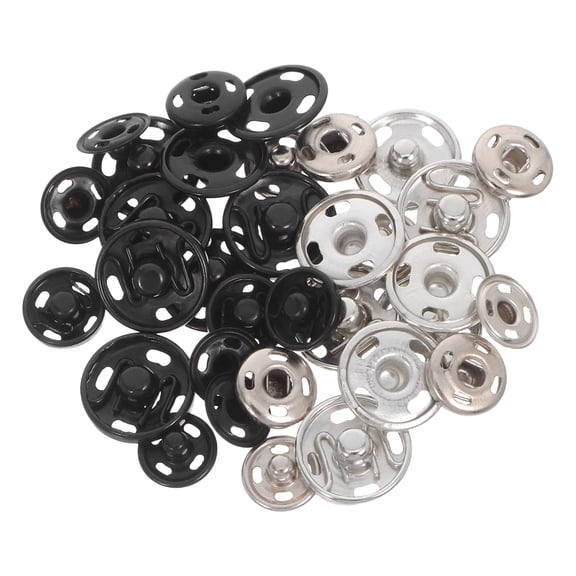 ELAYARD 20Pairs Assorted Color Metal Snap Fasteners for Clothes Replacement and Decoration