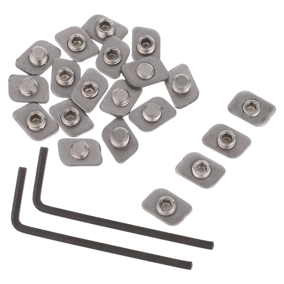 ELAYARD 20Pcs Stainless Steel Window Limiters Sliding Window Locks Security Stopper Block