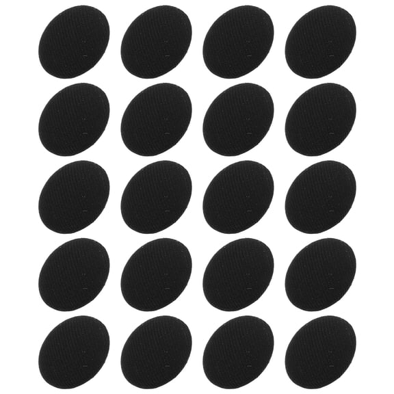 ELAYARD Elegant Metal Mushroom Buttons, Black, Versatile Style, Handsewn, 20Pcs